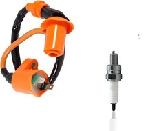 Ignition Coil Spark Plug GY6 50cc 150cc 250cc Scooter Moped ATV Go-Kart Taotao