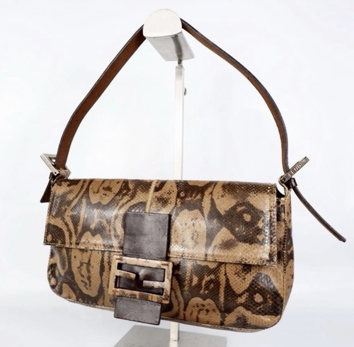 Fendi python 90s baguette - fendi, bag