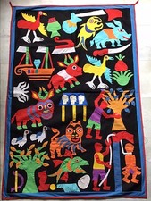 Rare et grande tenture murale