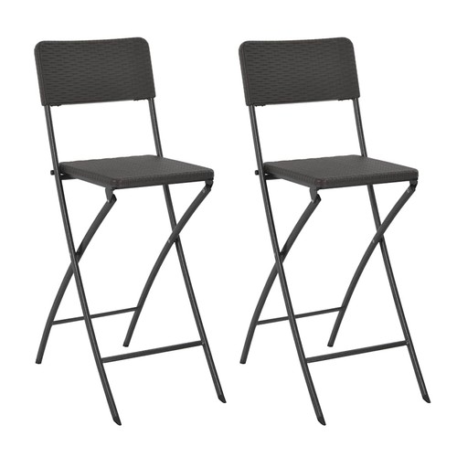 Chaise bar pliante hdpe - 2x,