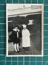 Vr236 photo circa 1910 couple serveuse cuisinier