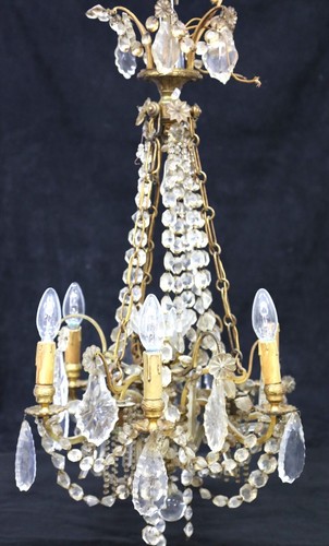 Lustre ancien pampilles de - lustre,