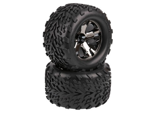 Pneu traxxas collé sur jante - sur,