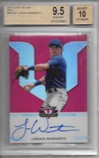 2017 Leaf Valiant LOGAN WARMOTH RED AUTO RC #1/1 BGS 9.5 GEM MINT BLUE JAYS!!