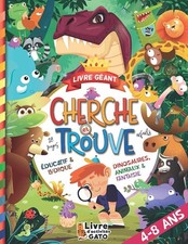 Cherche et Trouve Géant : Animaux, Dinosaures et Fantaisie ! Livre enfant 4-8 an