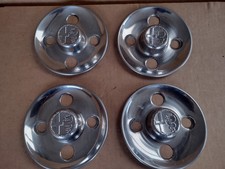 Alfa Romeo Alfasud, Alfetta Stainless Steel Wheel Centre Caps with Embossed Logo