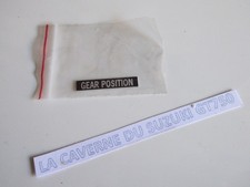 SUZUKI GT 750  plaquette "GEAR