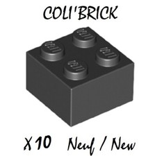 Lego 3003 - 10x Briques / Brick 2x2 - Noir / Black - 6223 35275 New Neuf