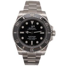 Rolex Submariner 40mm Céramique Acier Inoxydable Huître Noir Cadran Homme Montre