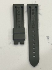 Panerai 22MM  Green Rubber Caoutchouc Logo Strap (22/20MM)