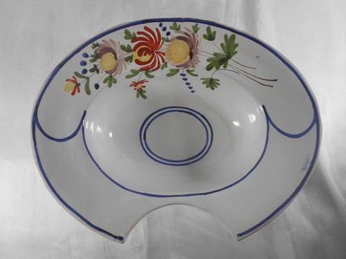 Plat barbe décor floral en - barbe,