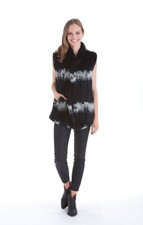 Gilet En Fourrure De Lapin Réel Genuine Eliza Love Token - LT10-65