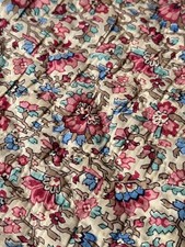 29x25 antique French piquee skirt boutis quilted fragment Indienne Provencal de