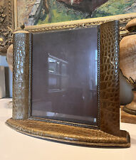 ART DECO Important Lizard Photo Holder with Glass Height 32cm