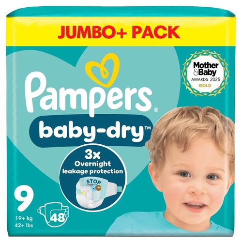 Pampers baby dry - size, 19kg+