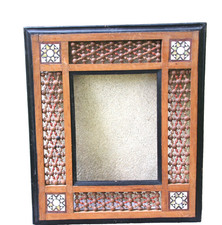 Cadre oriental en bois, décor