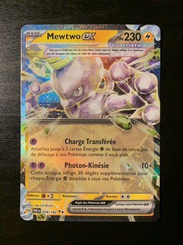 Carte pokémon mewtwo - pokémon, ex