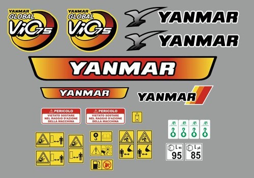 Yanmar vio global stickers - yanmar,