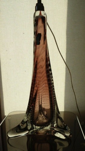 Rare lampe verre soufflé - en,