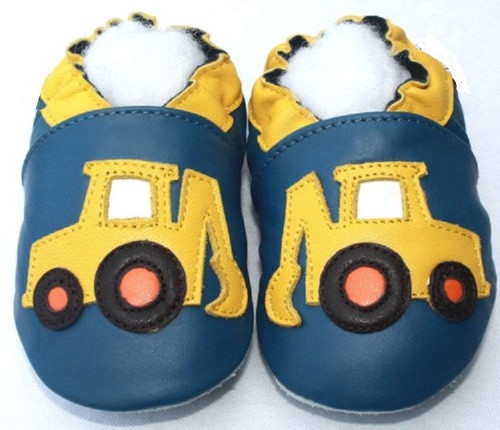 Chaussons cuir souple - chaussons, en