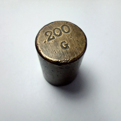 Poids laiton cylindrique 200g