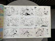 HANNA BARBERA SPIKE ET TYKE DROOPY ORIGINAL ART 33 x 51 EN EXCELLENT ÉTAT