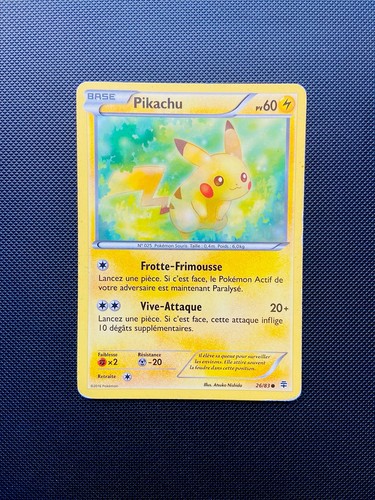 Carte pokémon pikachu - pokémon, 26/83
