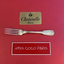 FOURCHETTE TABLE CHINON 20.5 CM CHRISTOFLE FRANCE  METAL ARGENTE TRÈS BEL ETAT