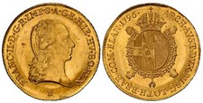AUSTRIAN NETH. Franz II. 1796-B AV Souverain d'Or. NGC MS64 Kremnica Mint Fr-469