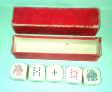 jeu poker aux dés ancien "