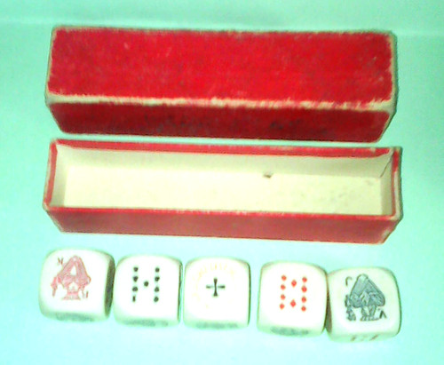Jeu poker aux dés - poker, ancien
