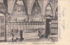 BELGIUM BELGIUM GAESBEEK castle the hall of the knights Belgian stamp