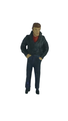 Figurine peinte jeune - d'un,