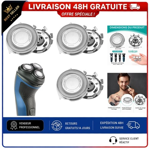 Lot têtes rasoir de - de,