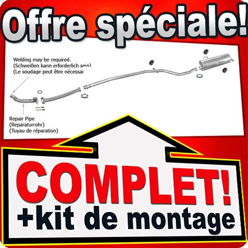 Ligne pot échappement pour - ligne,