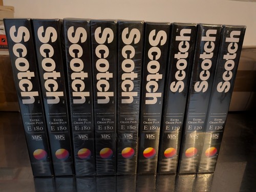 Lot cassettes vhs vierge - de,