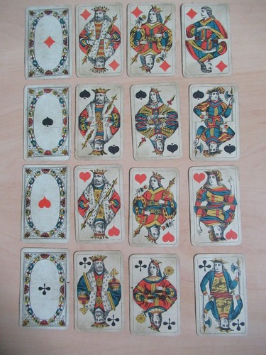 Ancien jeu cartes - 16,