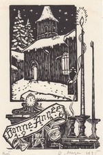 Vœu Du Nouvel An Gravure Sur