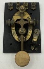 Western Electric Co. Antique Telegraph Key Vintage Morse Code Machine Steampunk