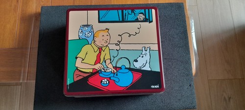 Boite tintin biscuit delacre - biscuit,