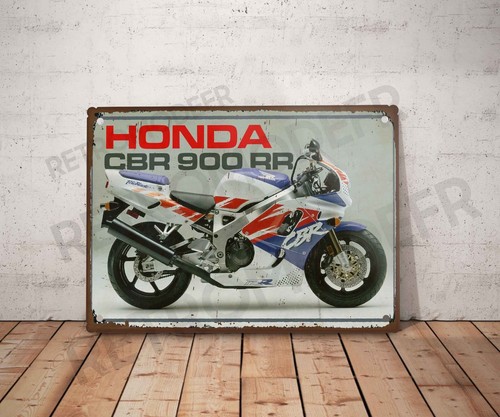 Plaque métal vintage honda - métal,