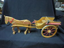 AD083 CHARTER COUPLING HORSE PLAY GARDENER Ref 6061 OLD WOODEN TOY 68 CM