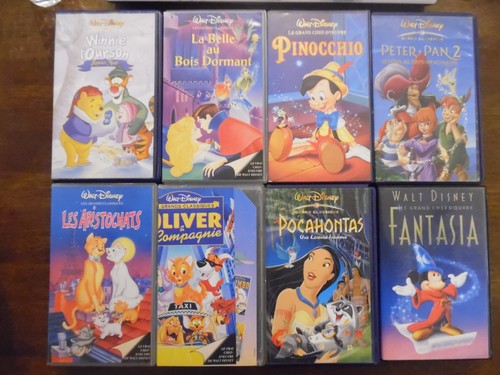 Lot cassettes vidéo vhs - 8,