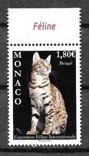 MONACO .  EXPOSITION FELINE 2023 NEUF  ** . Chat Bengal . Cat Cato Gato Katze .