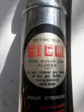 ancien extincteur sicli type siclor avec suport