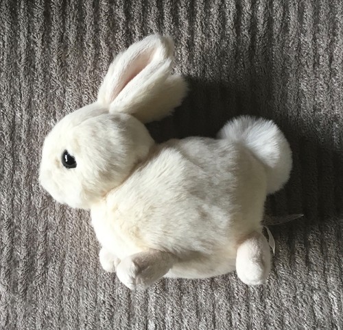 Peluche doudou lapin beige - peluche,