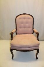 Elegant French Louis XV Style Walnut Fauteuil Living Room Side Chair