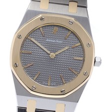 AUDEMARS PIGUET Royal oak YG2 tone gray Dial Quartz Men's Watch_876140