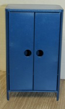Blue Ikea Doll Armoire Closet Hanging Rod & Shelf Fits Kelly Chelsea Skipper