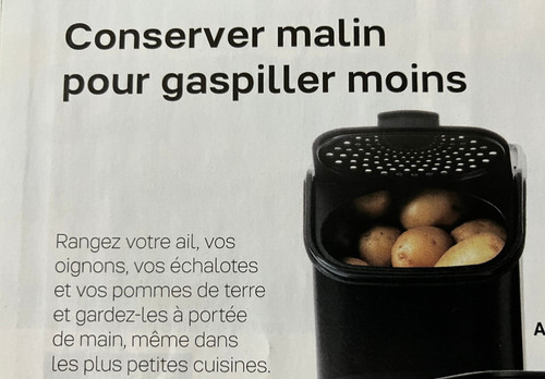 Coffre pomme terre 5 l - pomme,